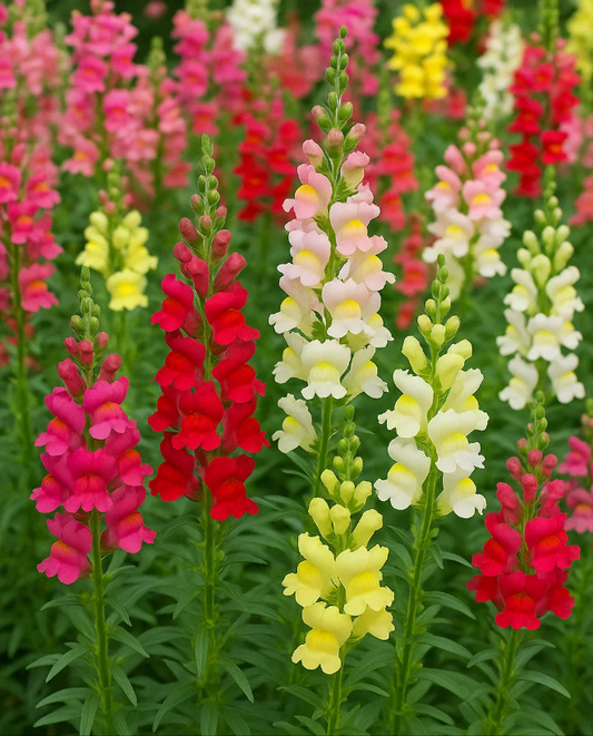 Antirrhinum Snapdragons Mixed Color Flower Seeds