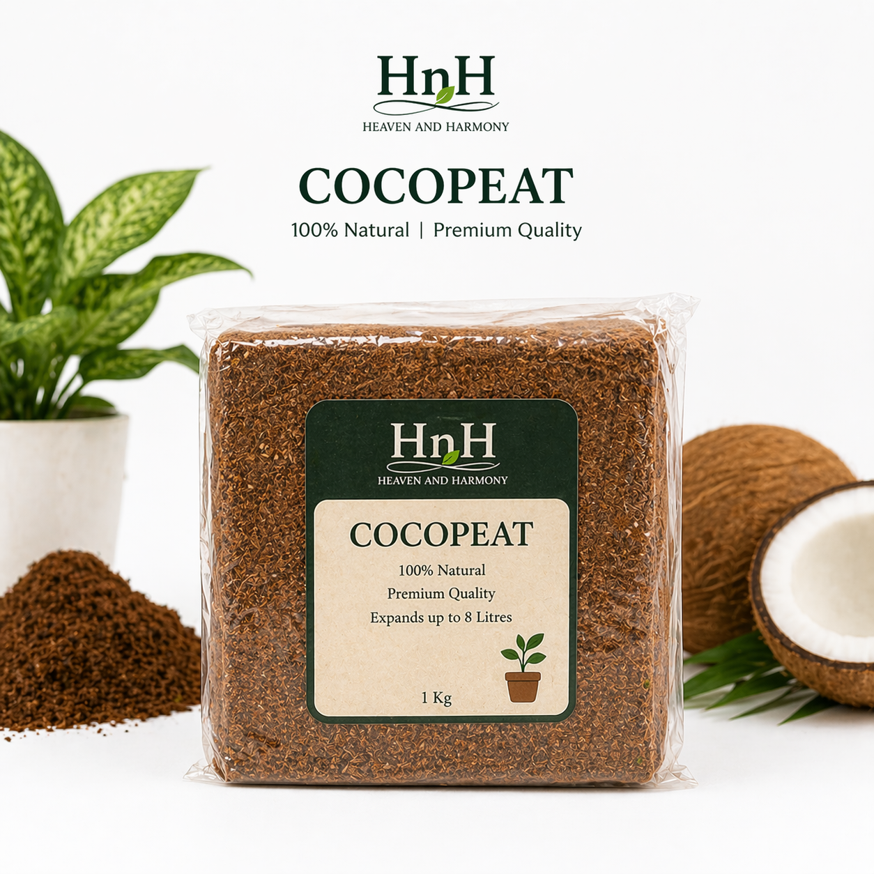HnH Cocopeat block ( 1 kg )
