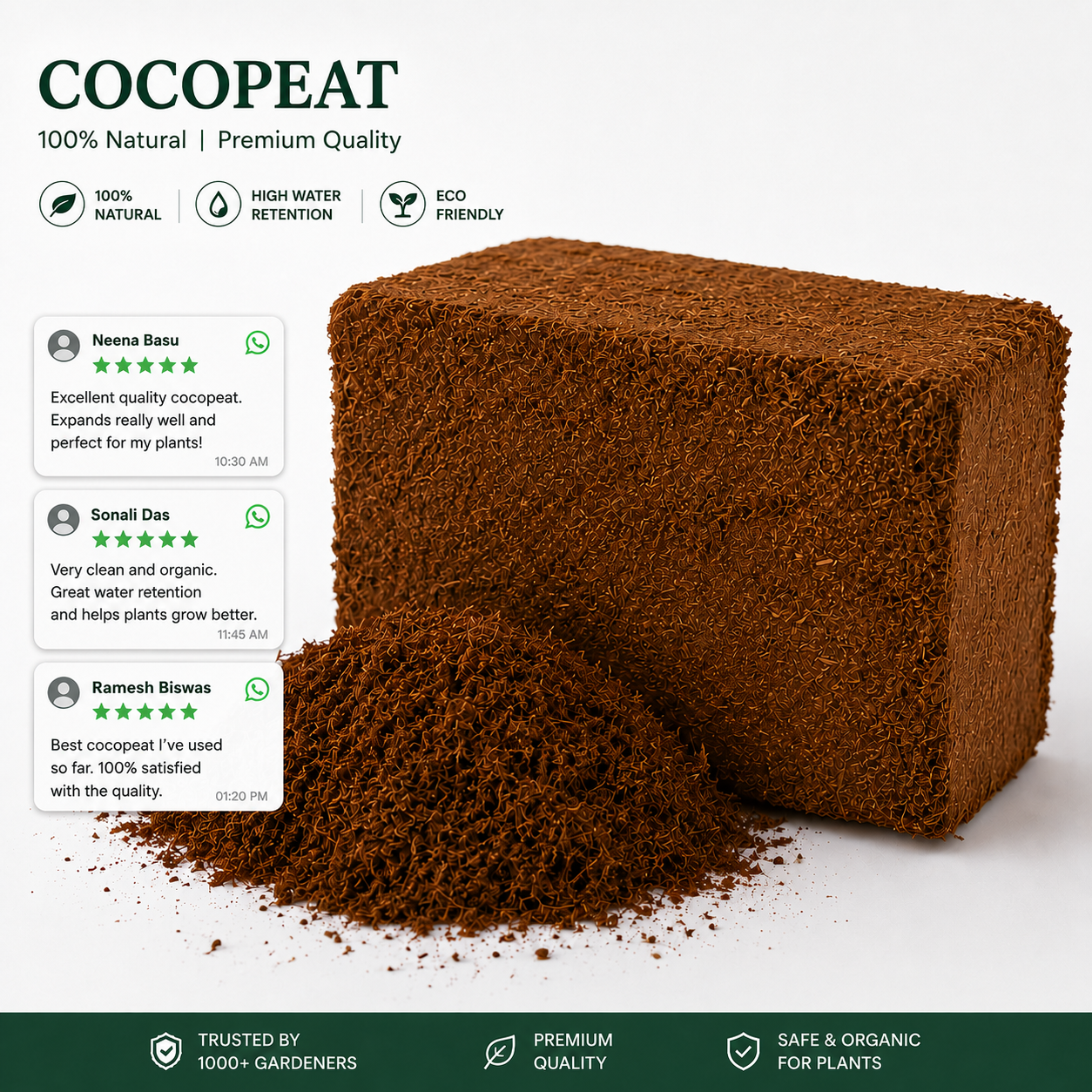 HnH Cocopeat [2×5kg] block combo
